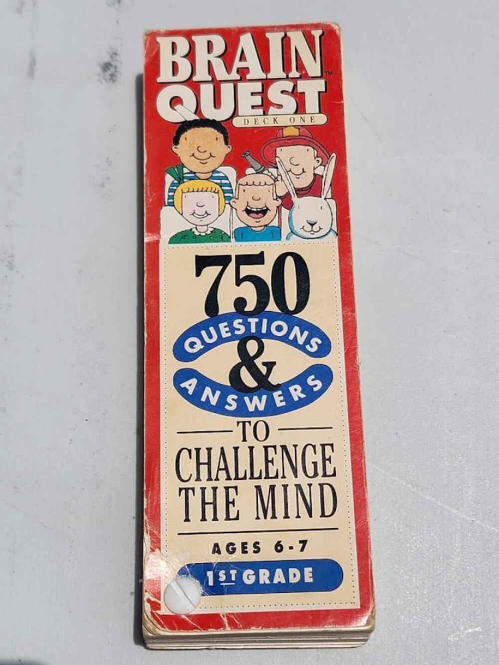 Brain Quest Ages 6-7 1st Grade Questions Trivia Cards Game Deck 1 School Supplie